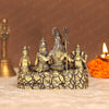 Intricately Designed Brass Shiv Parivar Murti | 3.5 Inch