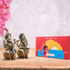 Intricate Brass Laxmi Ganesh Idol Pair | 2.5 Inches